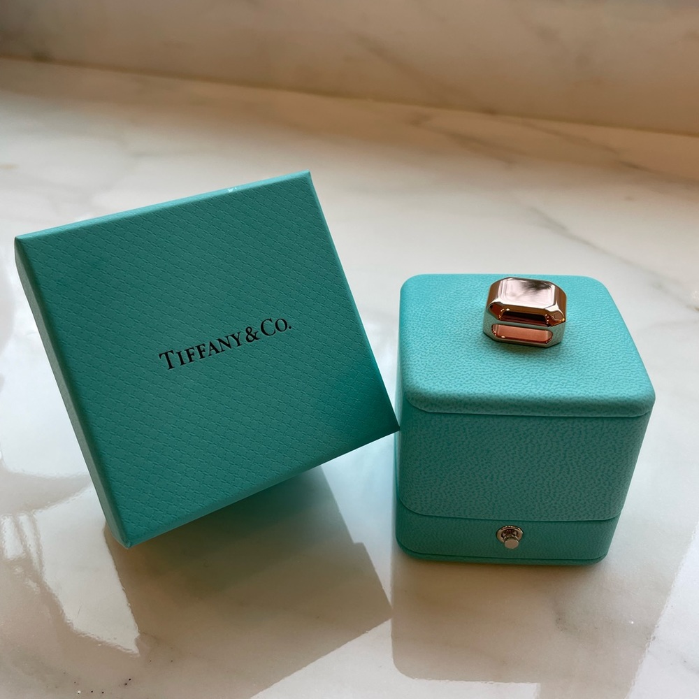 Tiffany and Co. scarf ring rose gold